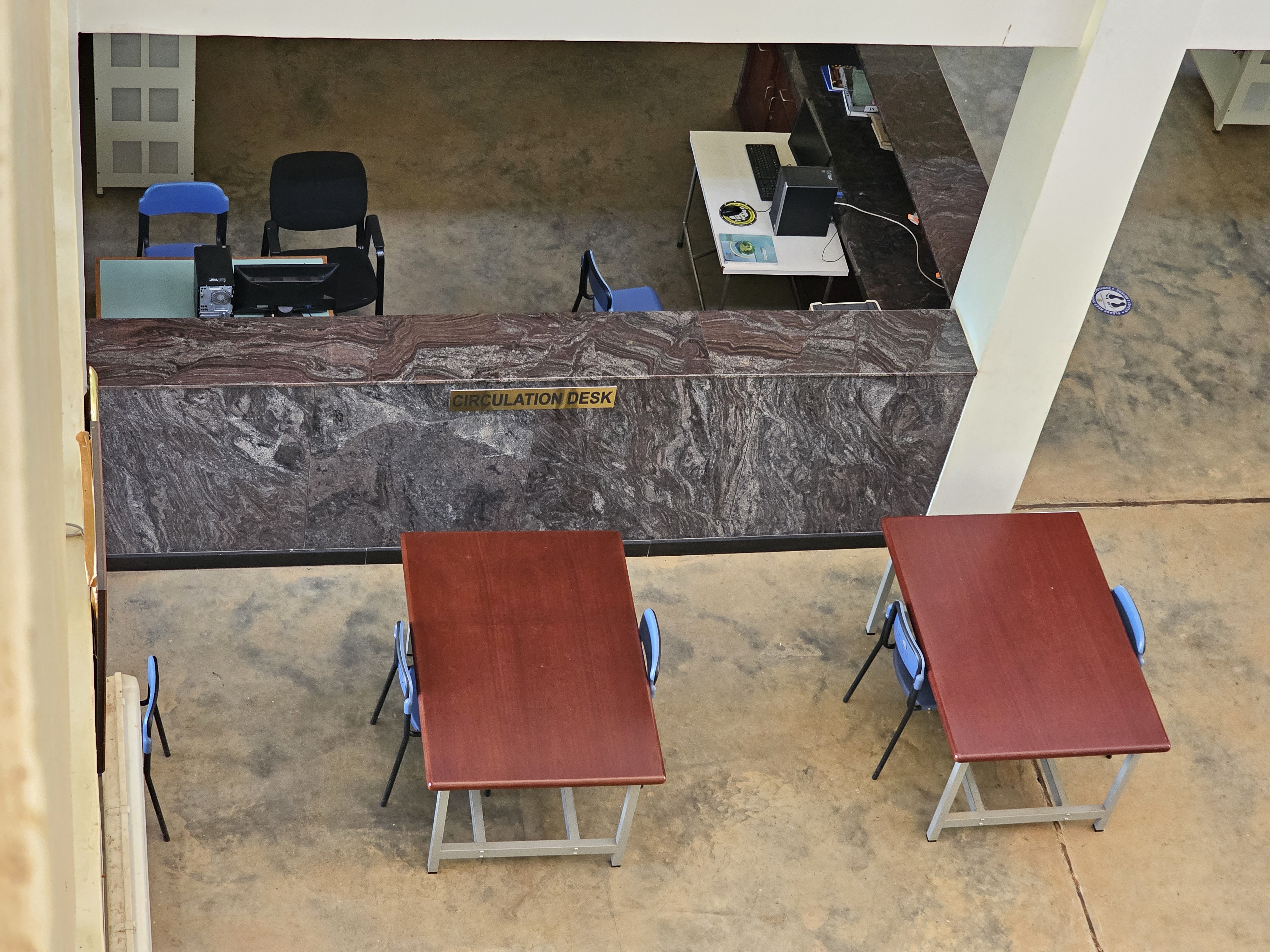 Reading area in the engineering library